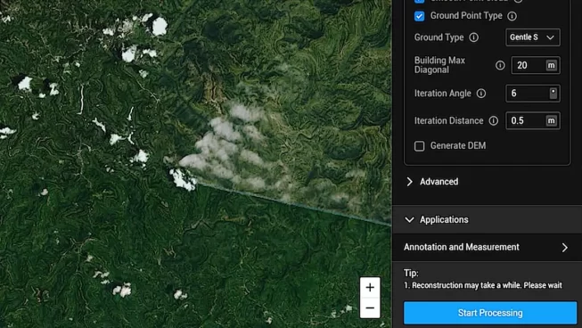 One-Click Processing on DJI Terra