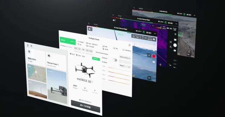 Control and Interface: The Advanced DJI RC Plus and DJI Pilot 2 App