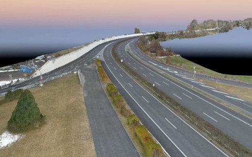 Using drones to survey a motorway without stopping traffic